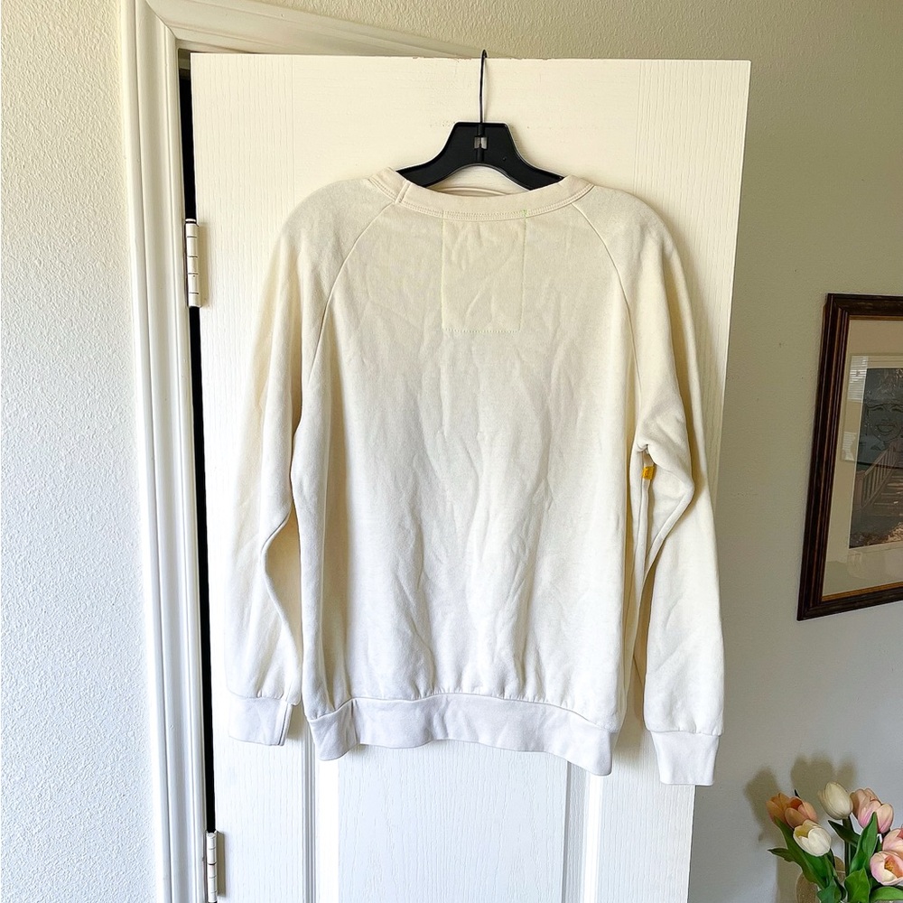 Aviator Nation Daydream Crew Sweatshirt Rainbow Vintage White Small EUC - Picture 8 of 8